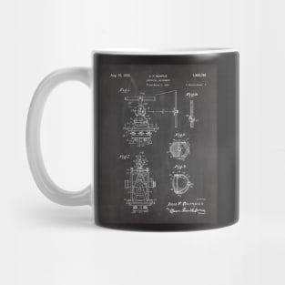 Surveying Patent - Surveyor Construction Builder Art - Black Chalkboard Mug